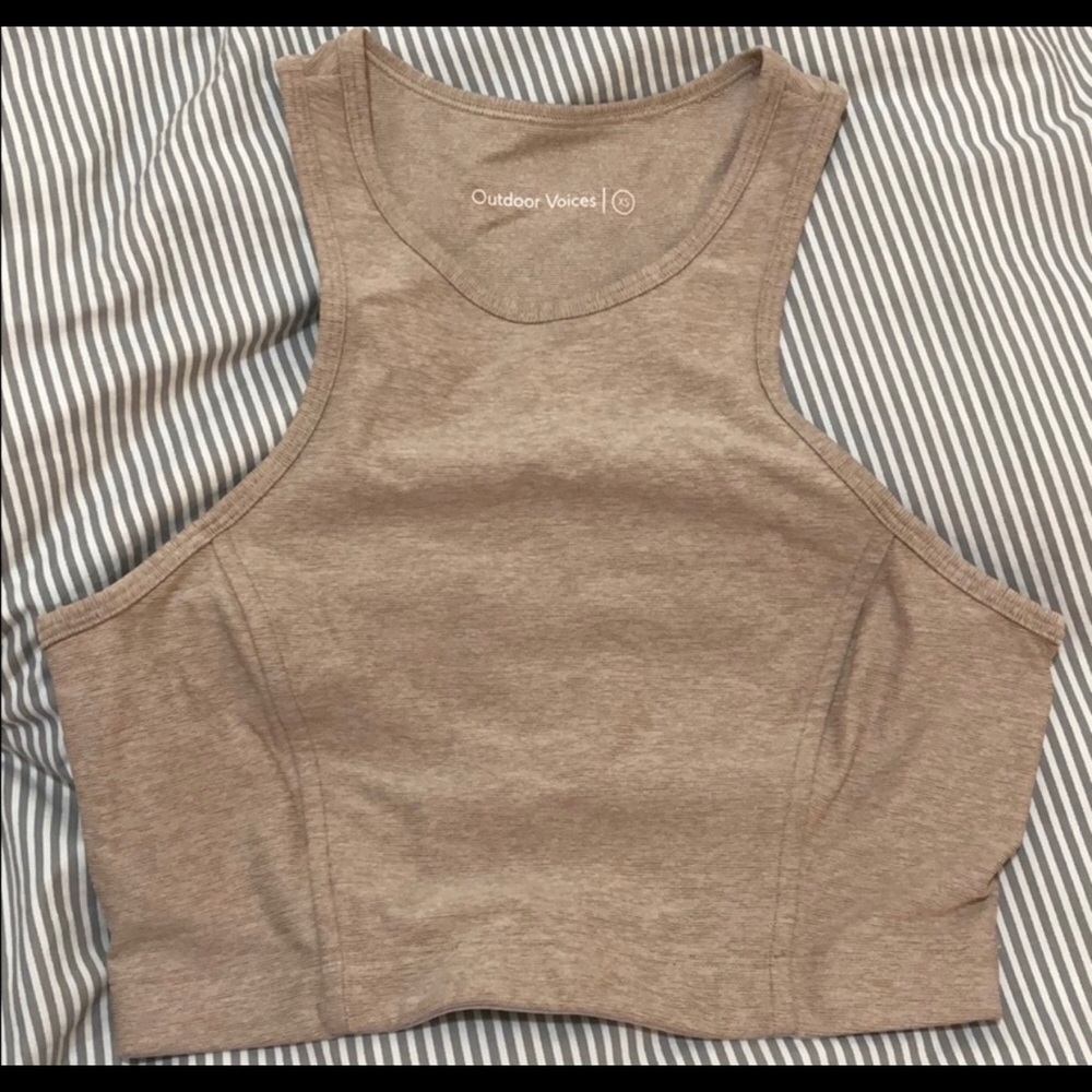 Outdoor Voices Athena Crop in Desert color